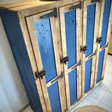 Ancien vestiaire en bois 4 portes