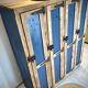 Old wooden cloakroom 4 doors