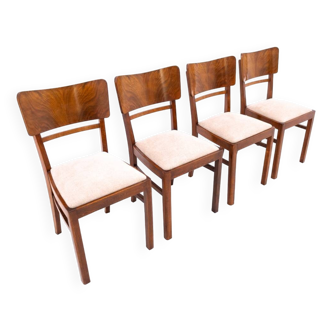 Chaises Art Déco, Pologne, années 40. Après rénovation.
