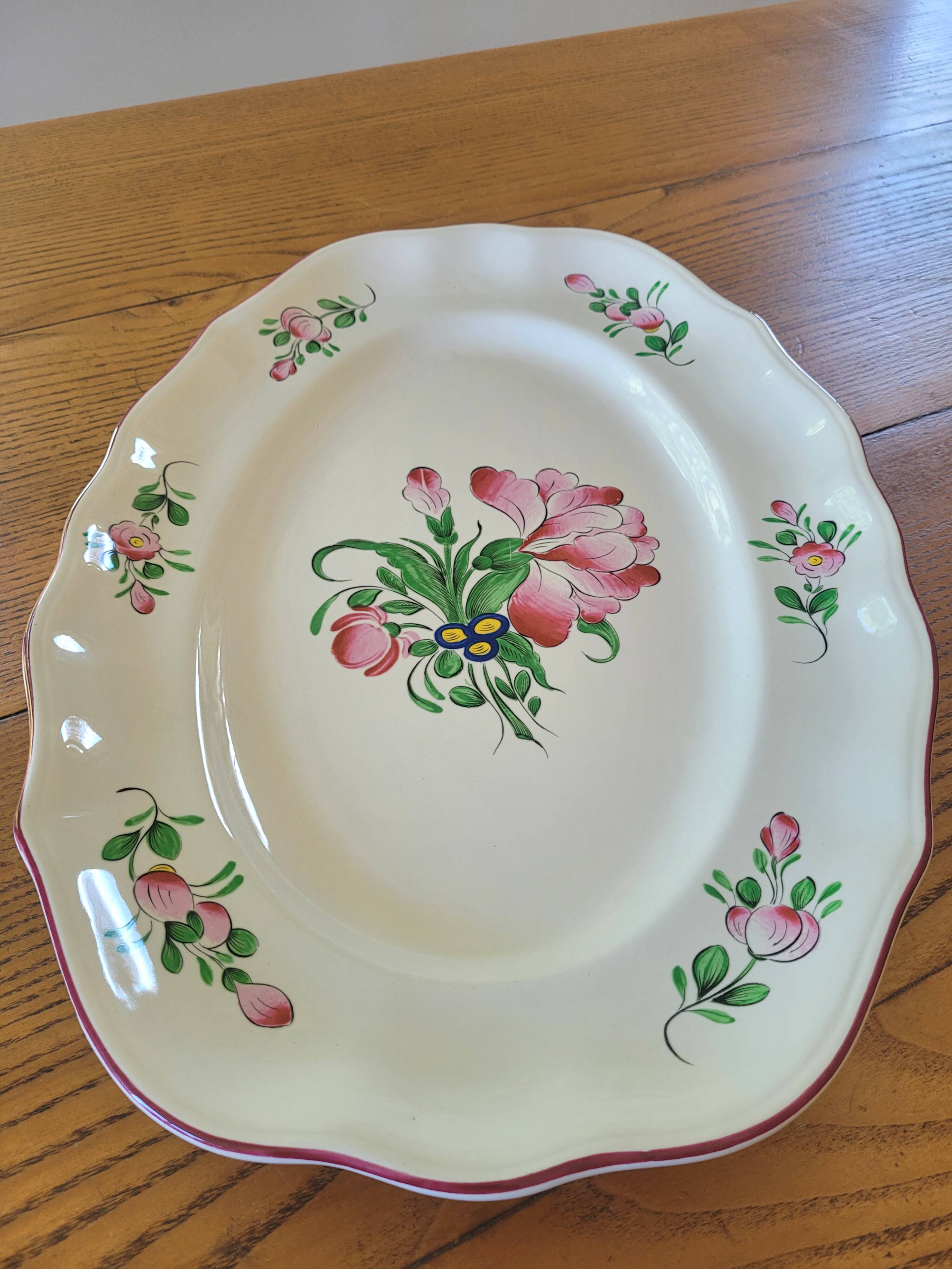 Large earthenware dish "Streetlight" St. Clement