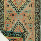 Anatolian handmade kilim rug 298 cm x 154 cm