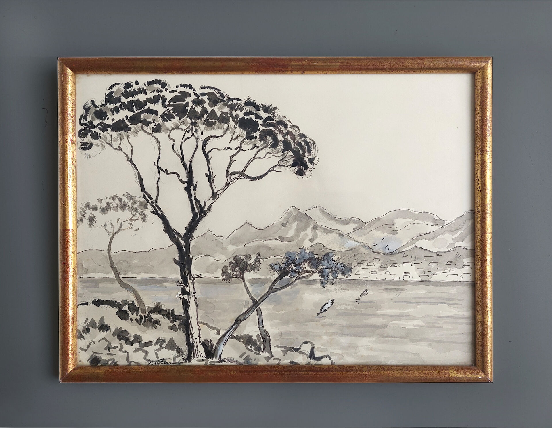 Provencal landscape painting