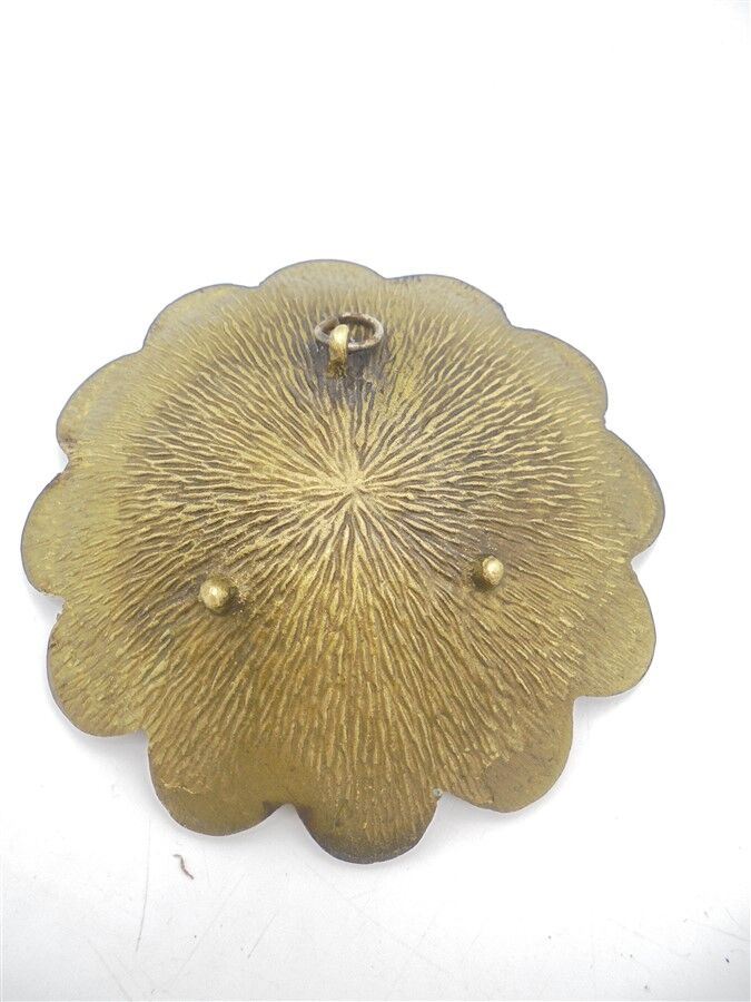 Brass ménorah chandelier