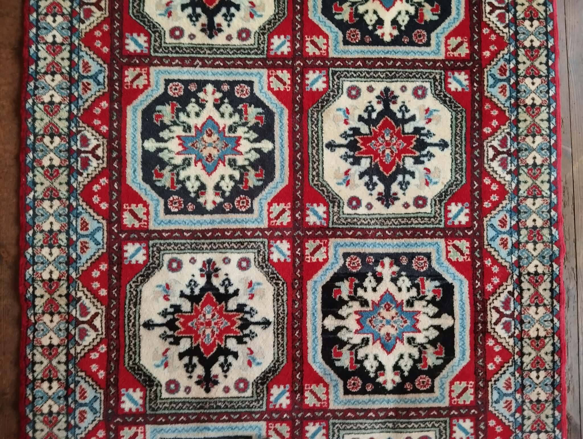 Handmade Berber Carpet Fes 207x124cm