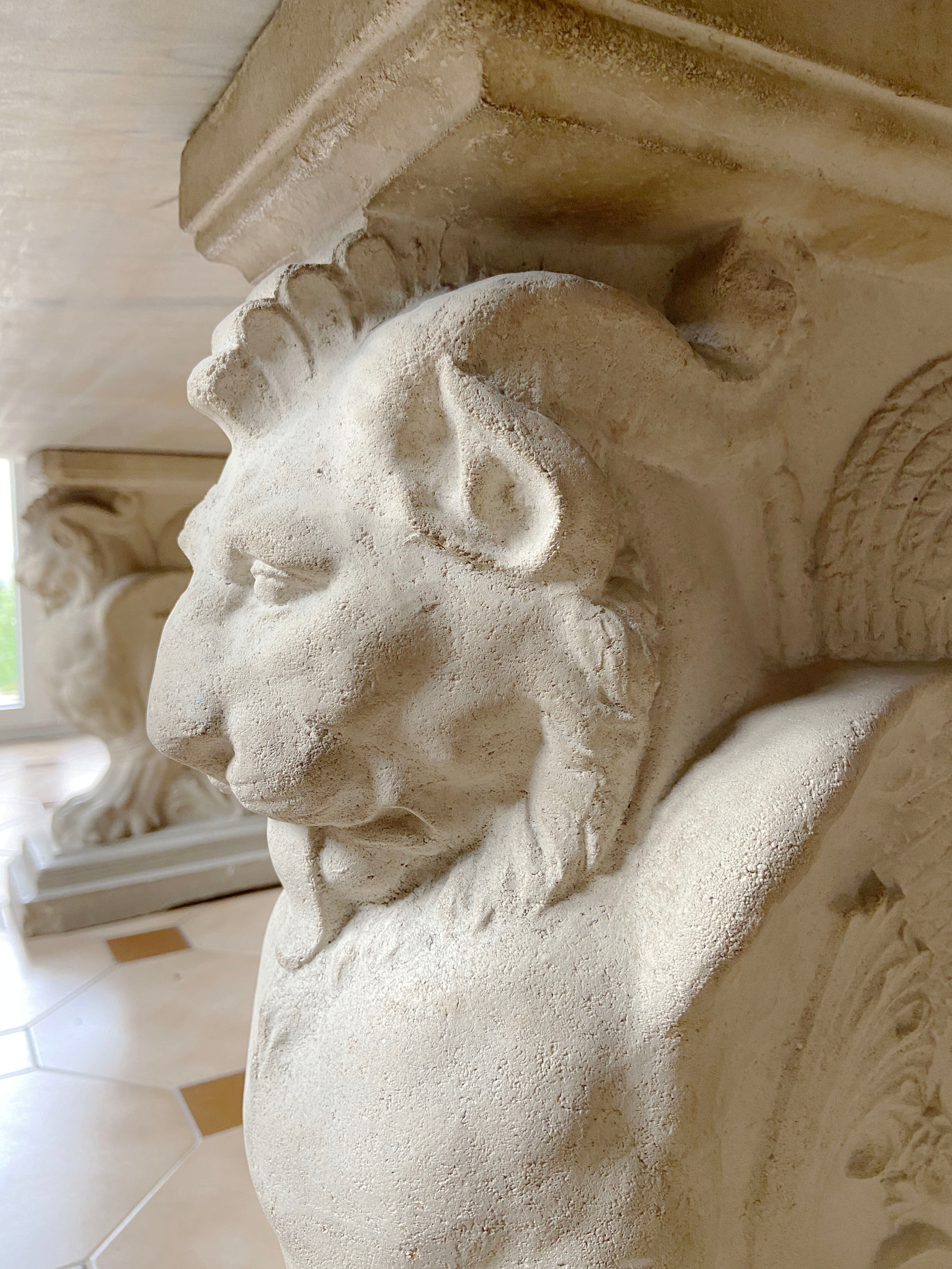 Jean-Charles Moreux style marble and stone table