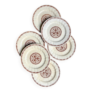 6 assiettes à entremet