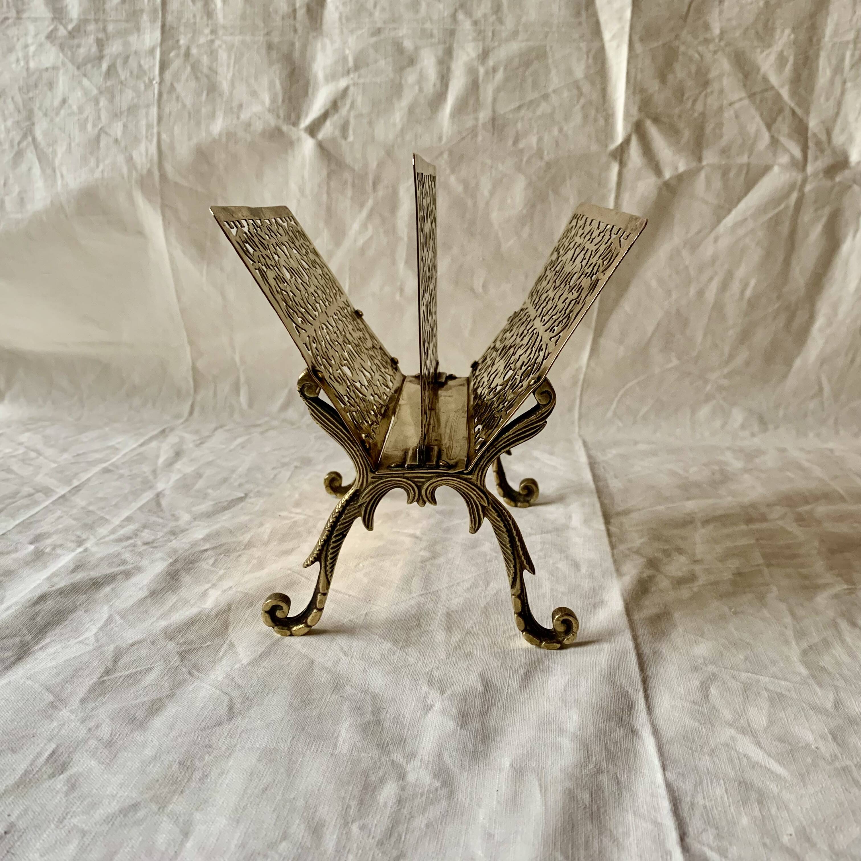 Old brass letter holder