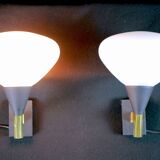 Pair of wall lamps, Italy, 1950