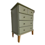 Scandinavian forest green chest of drawers