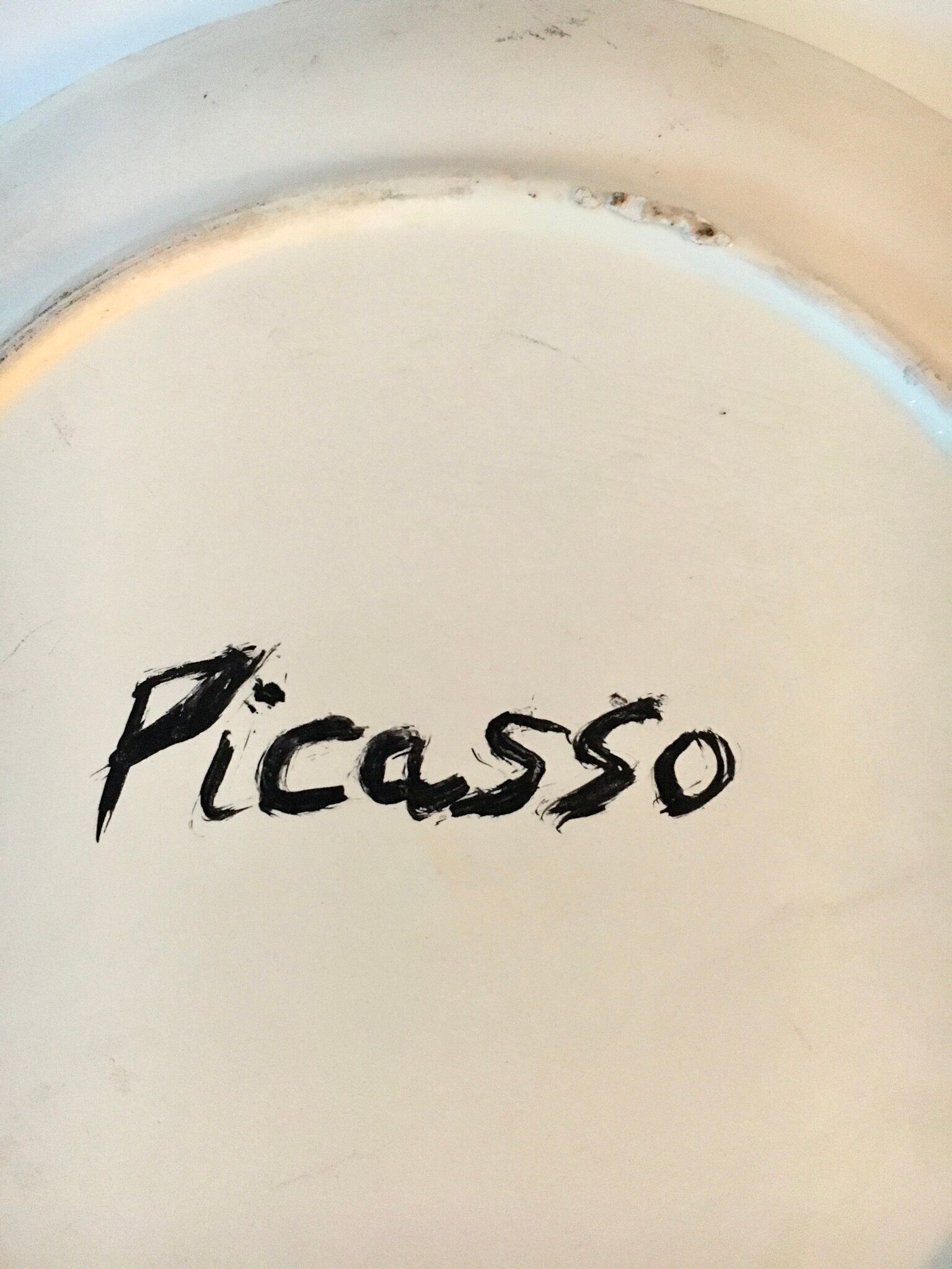 Picasso's 1960s bird plate