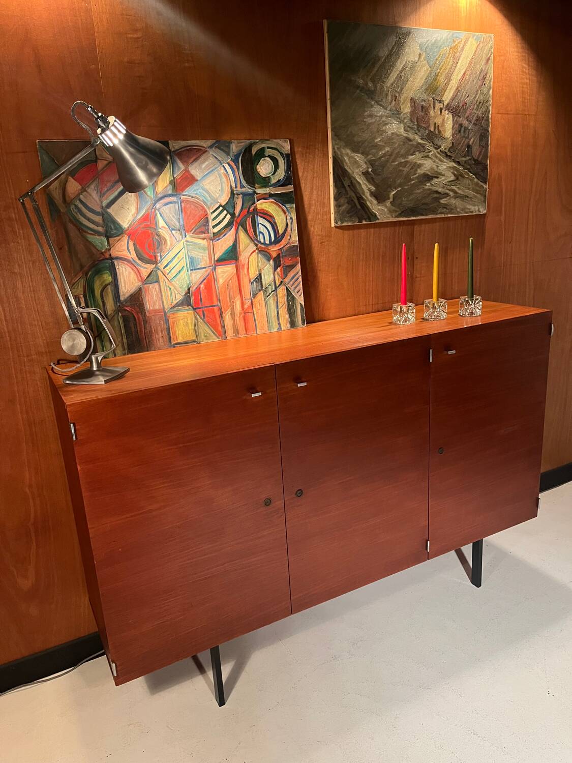 Teak sideboard from around 1960, designed by Pierre Guariche.