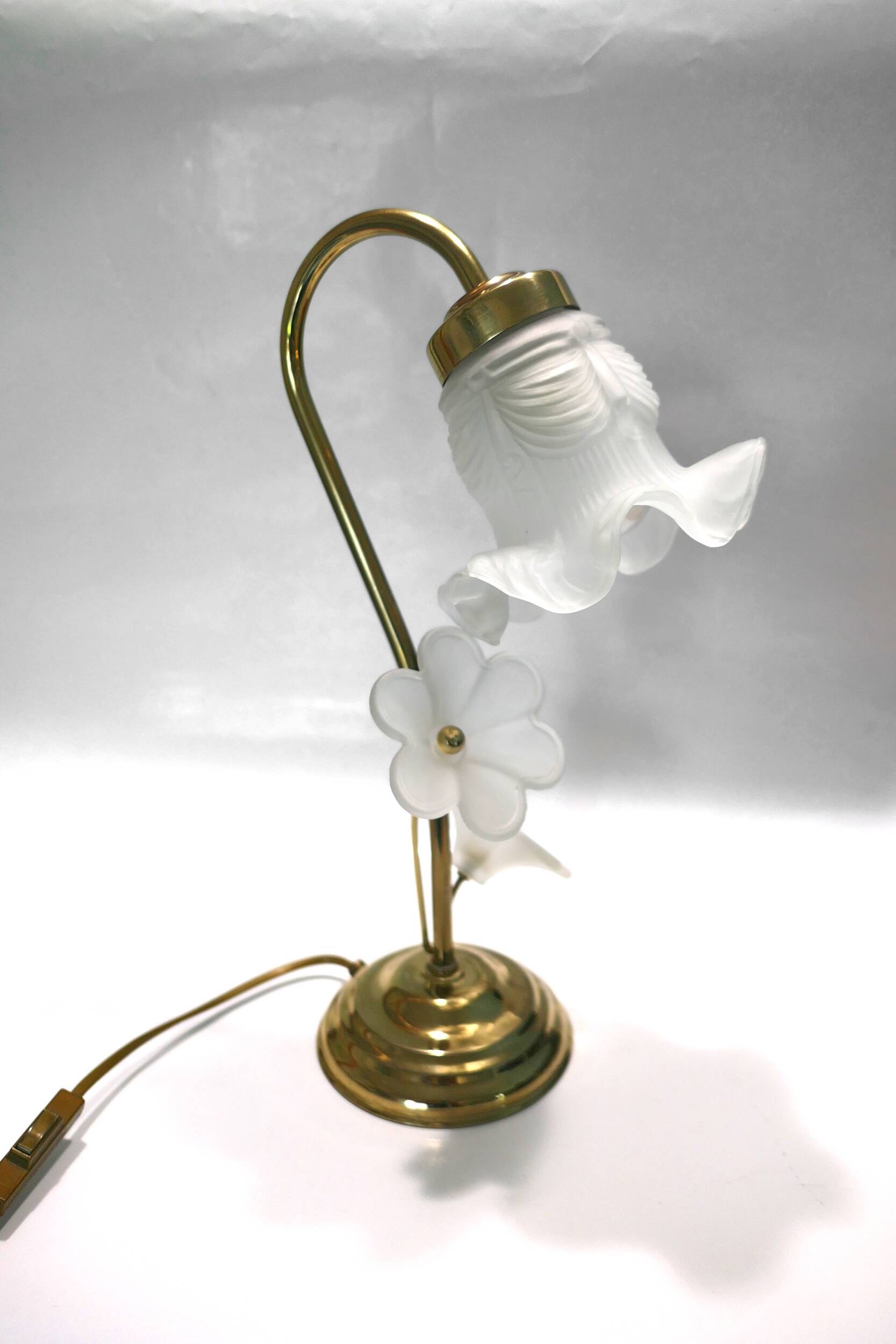 1980s swan neck table lamp