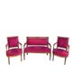 Salon Louis XVI - Banquette et deux fauteuils