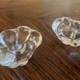 Pair of Daum crystal salt cellars