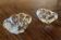 Pair of Daum crystal salt cellars