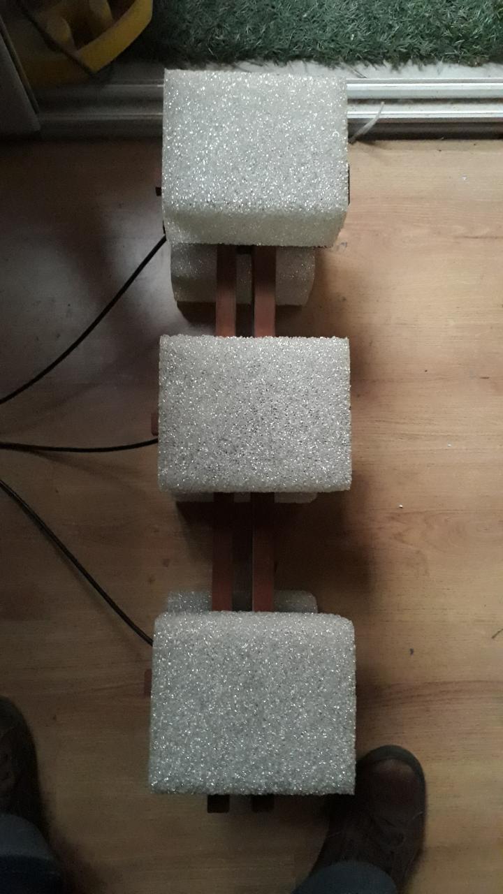 Lustre scandinave 1960  70 teck et résine
