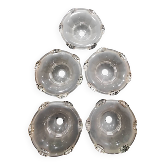 Set of 5 art deco tulips