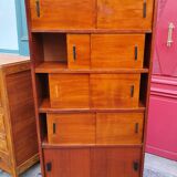 Storage unit with wooden niches, 1960