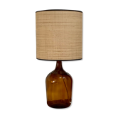 Lampe dame jeanne et rabane