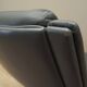 Fauteuil pivotant en cuir gris, design danois, années 1960, designer : Geoffrey Harcourt, éditeur : Artif