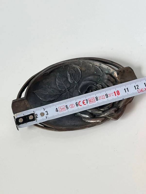 Vintage Lisieux metal ashtray / pocket emptier - 1930s art deco style