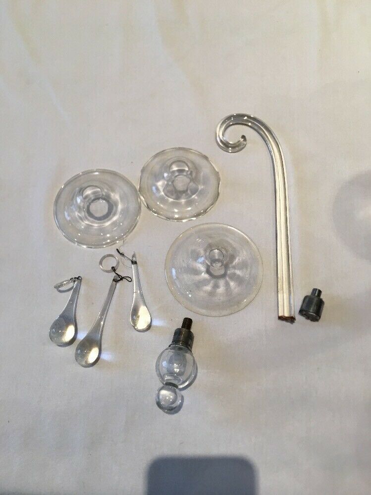 Murano glass chandelier shaped old drop 6 vintage branches