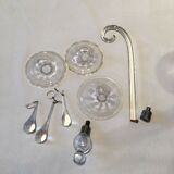 Lustre en verre de murano forme goutte ancien 6 branches vintage