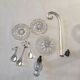 Murano glass chandelier shaped old drop 6 vintage branches