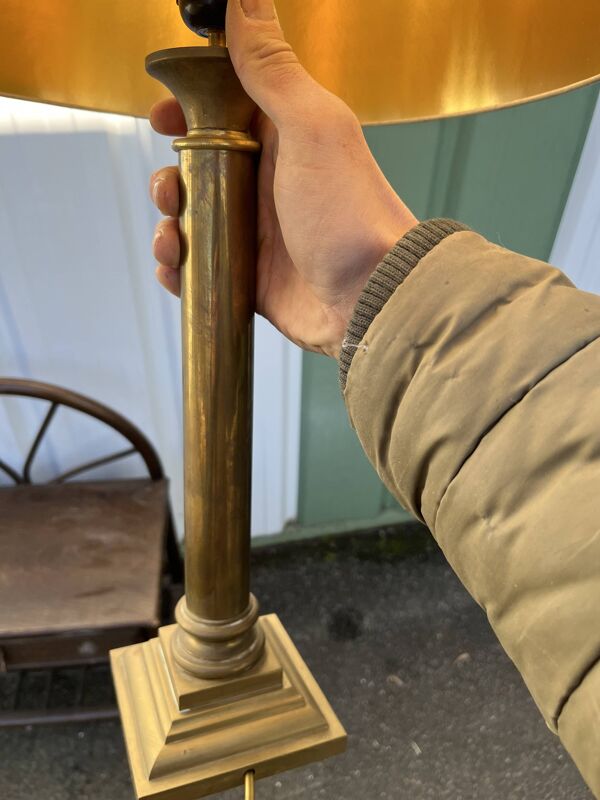 Lampe de table en laiton de style Jansen