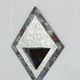 Vintage art deco beveled mirror