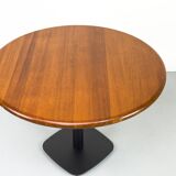 Table à manger ronde en teck par Niels Bach, années 1970