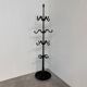 Large ornate cast iron hall tree coat stand with 12 hooks