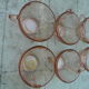 Set of 6 pink tea cups with rosaline sub-cup Arcoroc Luminarc