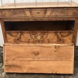 French Louis Philippe Chest of Drawers, Late 19th Century, Burr Walnut