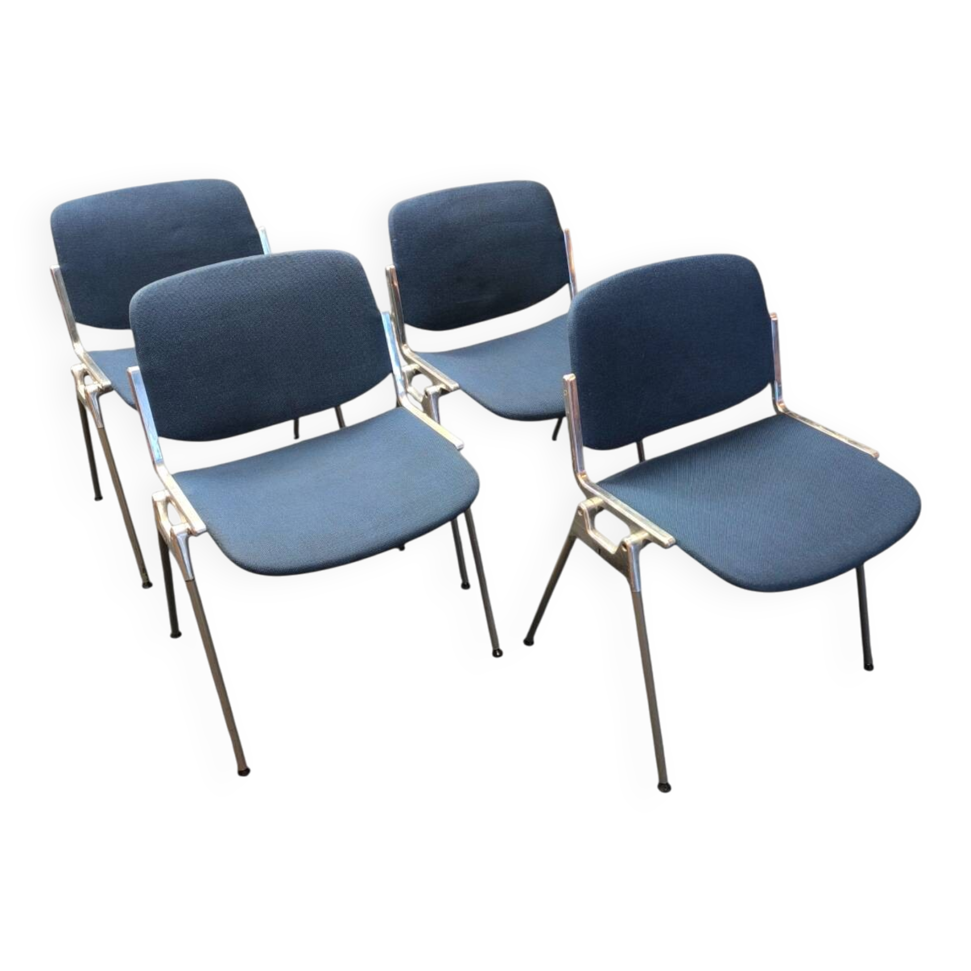 4 DSC106 chairs by Giancarlo Piretti for Castelli