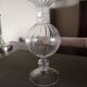 Ball soliflore vase on foot in blown glass