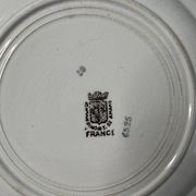 Assiette plate St Amand Corbeille de fleurs