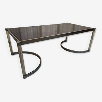 Plexiglas and iron coffee table