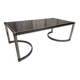 Plexiglas and iron coffee table
