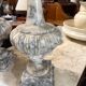 Paire de pied de lampe en marbre