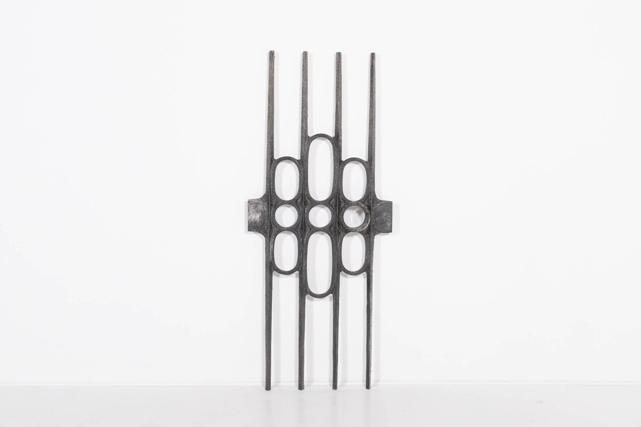 Fixation de porte moulée brutaliste des années 1980, Allemagne