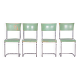 Bauhaus Set of Original Chairs, Robert Slezak, Chrome, Steel, Czechia, 1930s