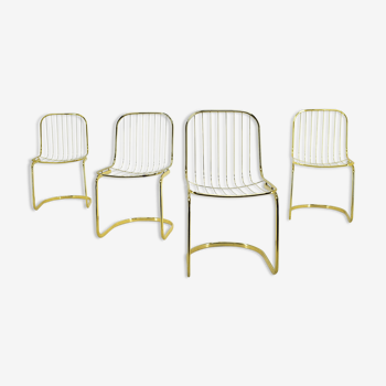 Lot de 4 chaises, Italie, années 1970