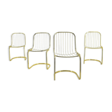 Midcentury set of four dining chairs, Italy, 1970s