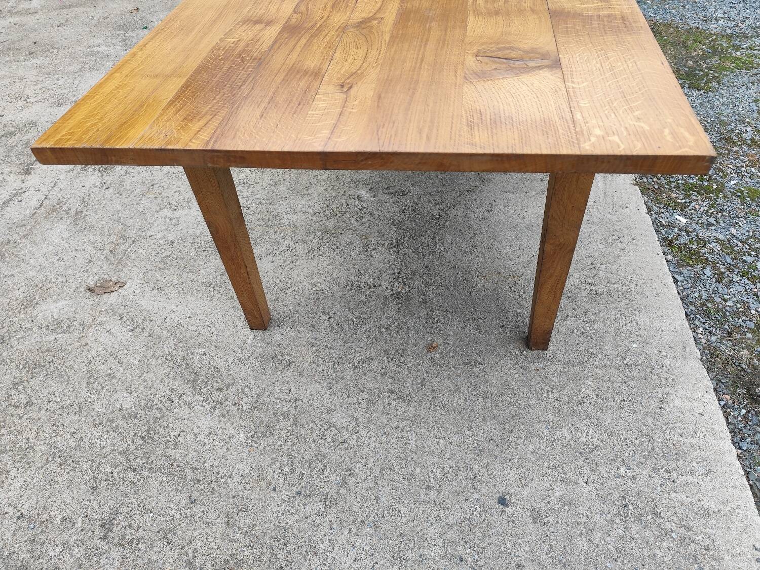 Duo XXL farmhouse table 320 cm oak spindle legs