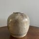 Gray, glazed stoneware ginger jar