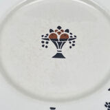 6 assiettes Lunéville Motif Coupe à fruits