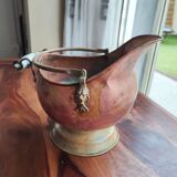 Copper coal bucket copper vase