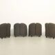 Set of four PS142 armchairs by Eugenio Gerli for Tecno, Italy, 1966.