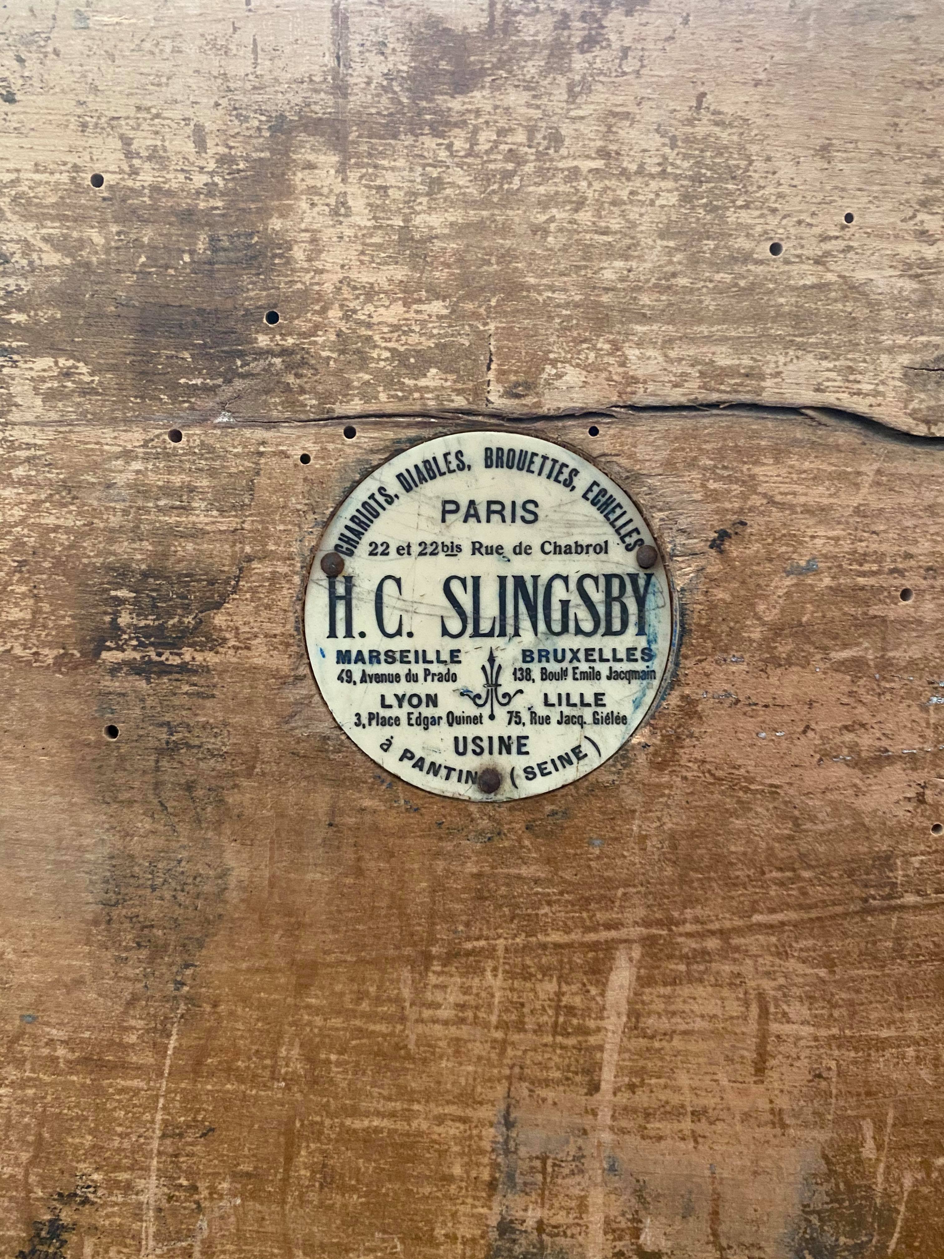 Industrial transport trolley